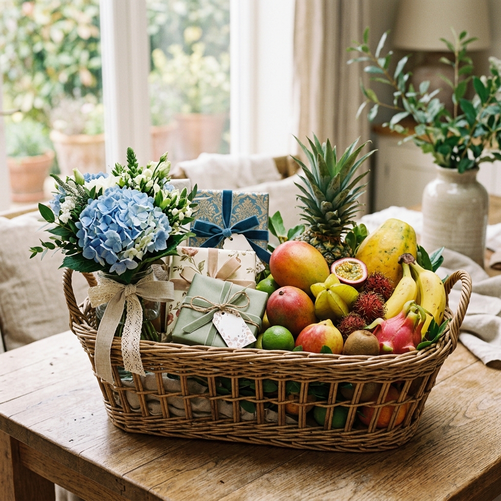 Flowers & Gift Basket